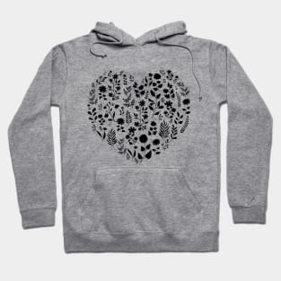 Plants Love Heart Hoodie